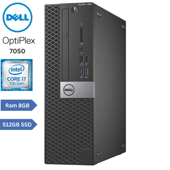 Dell OptiPlex 7050 SFF Intel Core i7-7th Gen Ram 8GB DDR4 512GB SSD Wired Keyboard & Mouse | Windows 10 Pro