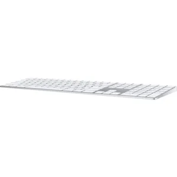 Apple Magic Keyboard with Numeric Keypad Wireless Bluetooth Connectivity Mac Compatible (MQ052LL/A) Silver