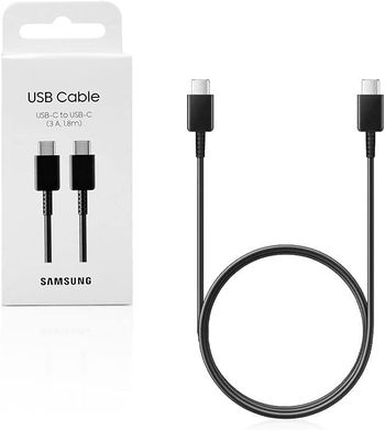 سامسونج   USB-C إلى USB-C   كابل (3 أمبير ، 1.8 م) أسود