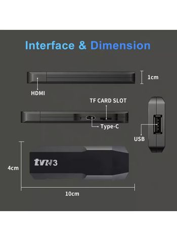 Android TV Stick 4K Ultra HD Streaming Device, TV Stick TV Box Android 4K with Remote Control