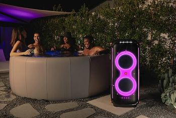 JBL Partybox 710 Party Speaker With 800W Rms Powerful Sound - Built In Lights - Splashproof - Guitar & Mic Inputs Black