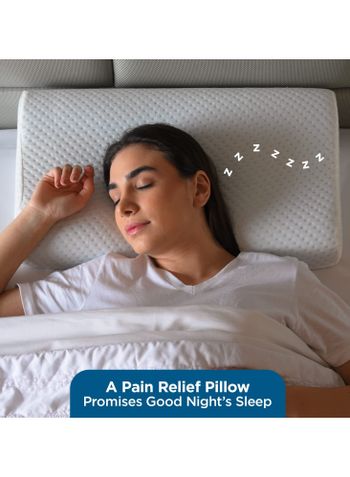 Memory Foam Pillow Adjustable Pillow for Seeping Ergonomic Cervical Pillows for Neck Pain Neck Support for Back Anti-Allergy Pillow for Pain Relief - White