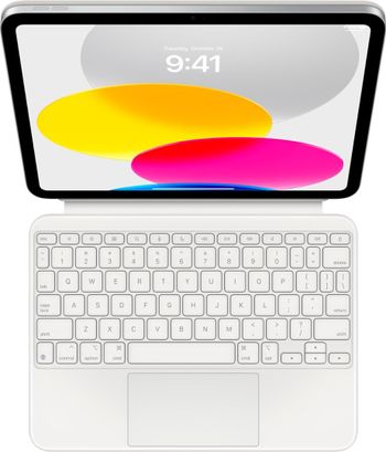 Apple Magic Keyboard Folio For iPad 10.9” 10TH  Gen (MQDP3LL/A) White