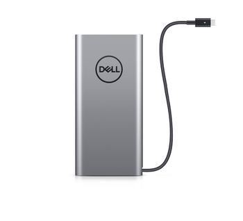 Dell - 65W USB-C Notebook Power Bank Plus for most Type-C laptops and most USB-A devices - PW7018LC - Silver