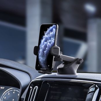 iOttie EASY ONE TOUCH 5 Universal Dash Car Mount - حامل هاتف فاخر للوحة القيادة / الزجاج الأمامي ، لهاتف iPhone 11 Pro Max / 11 Pro / 11 / XR / XS Max / XS / X / 8 Plus ، Samsung ، Huawei والأجهزة حتى شاشة 6.3 بوصة مقاس