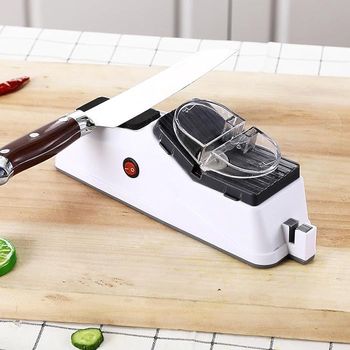 Electric Sharpener Kitchen Knife Sharpening Kitchen Sharpening Stone Grinder Home Sharpener Portable Sharpener for Kitchen Knife