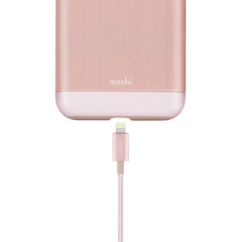 Moshi - Integra USB-A Charge/Sync Cable With Lightning Connector - Golden Rose