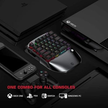 مجموعة لوحة مفاتيح الألعاب ومجموعة الماوس GameSir VX2 AimSwitch لأجهزة PS4 Xbox One Nintendo Switch Windows PC Xbox series X/S محول وحدة التحكم اللاسلكية مع لوحة مفاتيح TTC Red Switch لـ PUBG / Fortnite / COD