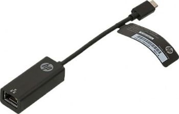 HP RTL8153-03 USB-C to RJ45 Adapter - Black