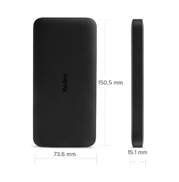 Xiaomi 10000mAh Redmi Power Bank Portable Charger, Dual Input and Output Ports, 37Wh High Capacity, External Battery Pack Compatible with iPhone, Samsung, Android Devices and Other Smart Devices