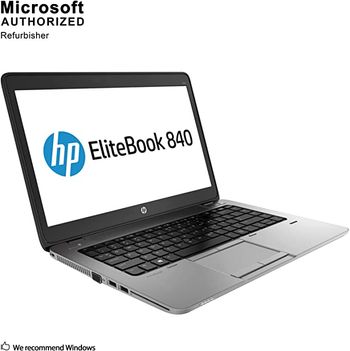 HP 2018 Elitebook 840 G1 14inch HD LED-backlit anti-glare Laptop Computer, Intel Dual-Core i5-4300U up to 2.9GHz, 8GB RAM, 500GB HDD, USB 3.0, Bluetooth, Window 10 Professional