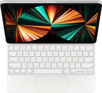 لوحة مفاتيح Apple Magic Keyboard لجهاز iPad Pro مقاس 12.9 بوصة (الجيل الثالث أو الرابع أو الخامس) (MJQL3LL / A) أبيض