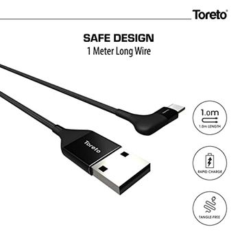 Unbreakable Braided Charging Data Cable 1 Meter for V8 (Elite-1, TOR-836) TORETO