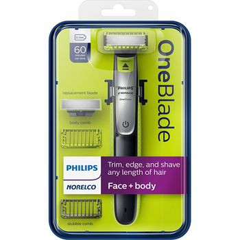 PHILIPS NORELCO ONEBLADE FACE + BODY Hybrid Electric Trimmer And Shaver (QP2630/70)