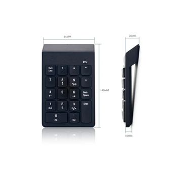 18 Keys Mini USB 2.4GHz Wireless Numeric Keypad Keyboard Numpad for PC Laptop