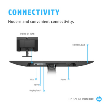 HP 260 G4 DM / Core i3-10110U | Ram 8GB | SSD 128GB+HDD 500GB SATA | Wireless, Bluetooth | Windows 10 | with MOUNT + HP 23,8" P24V G4 Monitor included