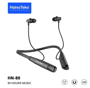 Haino Teko Germany HN 80 Wireless Bluetooth Neckband Earphone, Black