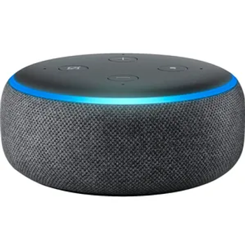 مكبر صوت ذكي Echo Dot من الجيل الثالث مزود بتقنية Alexa Bluetooth واتصال Wi-Fi Charcoal