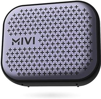 Mivi Roam 2 Bluetooth 5W Portable Speaker,24 Hours Playtime,Powerful Bass, Wireless Stereo Speaker with Studio Quality Sound,Waterproof, Bluetooth 5.0 and in-Built Mic with Voice Assistance-Black