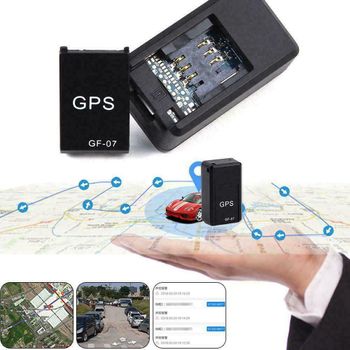 جهاز تعقب السيارة المغناطيسي GF07 Mini GPS في الوقت الحقيقي، جهاز تعقب GSM/GPRS - أسود