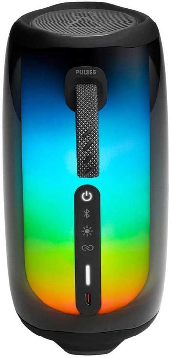 JBL Pulse 5 Portable Bluetooth Speaker With Eye Catching 360-Degree Lightshow Black