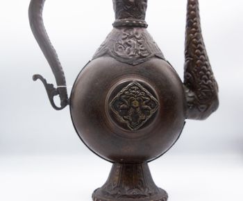 Exquisite Antique Middle Eastern Arabic Tea Pot Decorative Made by Copper