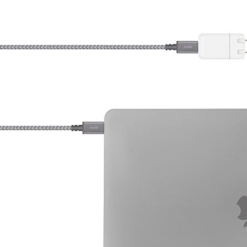 موشي - كابل شحن / مزامنة Integra USB-C إلى USB-C - تيتانيوم رمادي