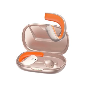 Black Shark Earphone T20 Earphone With Open Ear Wireless Earbuds Design, 35 Hours Long Battery Life, Strong 5.3 Bluetooth Connectivity, IPX67 Water Resistance and Comfortable and Lightweight - Gold