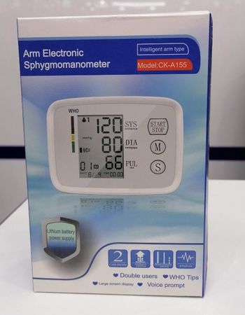 CK-A155 Digital Arm Blood Pressure Monitor White