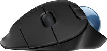 Logitech Ergonomic Wireless Trackball Mouse (910-006610) Black