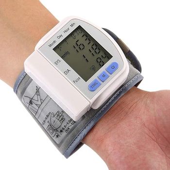 Blood Pressure Monitor - Electronic Wrist Blood Pressure Monitor - Battery Operated - Suitable for Home and Travel