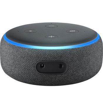 Amazn Echo Dot 3rd Gen Smart Speaker with Alexa Bluetooth and Wi-Fi Connectivity Charcoal