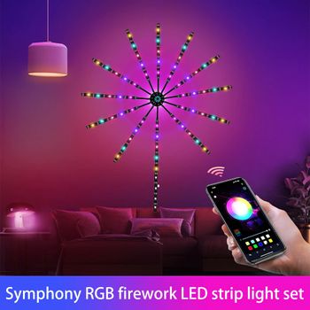 5V USB App التحكم الذكي IC LED RGB أضواء الألعاب النارية