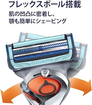 Gillette Skin guard power holder with 2 spare blades - Japan Model