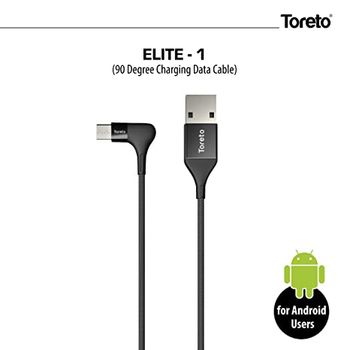 كابل بيانات شحن مجدول غير قابل للكسر بطول 1 متر لـ V8 (Elite-1 ، TOR-836) TORETO