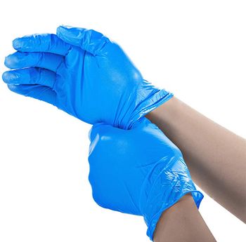 Powder Free Vinyl Disposable Blue Gloves 100 Pcs