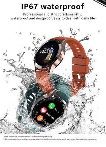 OEM S200 Smart Watch IP67 Waterproof Exercise Watch Support Bluetooth Remote Monitoring 200mah 1.28 inch screen Smart bracelet - Green