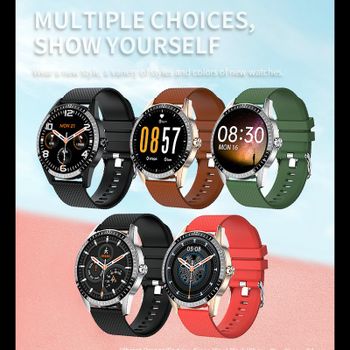 SmartWatch Y20 Bluetooth Call Sports Fitness Heart Rate Blood Pressure Men Waterproof Music Watch Women Wristband- RED