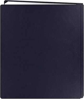 Pioneer FTM-811L/NB Photo Albums 20-Page Family Treasures Deluxe Navy Blue Bonded Leather Cover Scrapbook for 8.5 x 11-Inch Pages