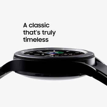 Samsung Galaxy Watch4 Classic Smart Watch R885, Rotating Bezel, Health Monitoring, Fitness Tracker, 4G, 42mm, Black