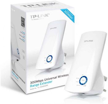 TP-Link TL-WA850RE Wi-Fi Range Extender, White, 300MBPS