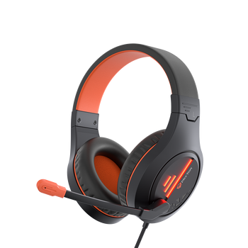 Meetion Stereo Gaming Headset with Mic Black Orange Lightweight BacklitHP021