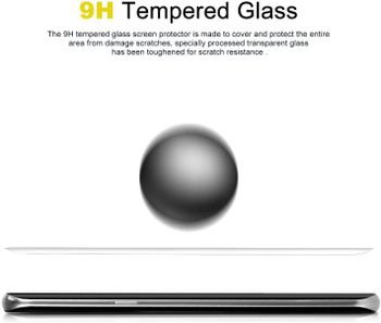 TOPLUS Samsung S8 Tempered Glass Case-Friendly Screen Protector 9H Hardness and 3D Curved Screen Cover with Transparent Shatterproof Phone Case for Galaxy S8  Transparent