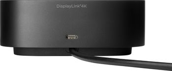 HP Type - C Thunderbolt Docking Station  With 120W HP Original Charger 4K UHD 3840 X 2160 Black / Universal Type C Docking Station