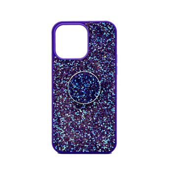 Isafe Bling Pop Up Hard Cover Iphone 14 Pro Max Purple