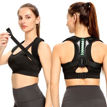 Adjustable Back Shoulder Posture Corrector Clavicle Spine Neck Lumbar Support Belt