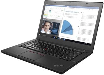 لاب توب لينوفو ثينك باد T460 شاشة 14 بوصة معالج إنتل كور i5 الجيل السادس  2.4 جيجاهيرتز 16 جيجابايت رام  256 جيجابايت اس اس دي  لوحة مفاتيح إنجليزية - أسود