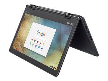 Renewed Lenovo Chromebook 11 N23 Yoga X360 ZA26 Laptop with 11.6 inch Touchscreen Display, MediaTek MT8173C Processor, 4 GB RAM /32 GB eMMC, PowerVR GX6250 Graphics-Black