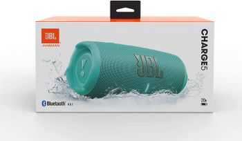 JBL Charge 5 Portable Waterproof Speaker with Powerbank Teal, JBLCHARGE5T