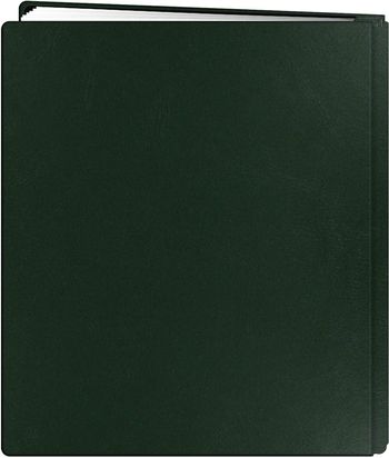 Pioneer FTM-811L/HG Photo Albums 20-Page Family Treasures Deluxe Hunter Green Bonded Leather Cover Scrapbook for 8.5 x 11-Inch Pages